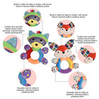 Teething Rattle Toys  Infant Girl Boy Learning Toy Newborn Soft Handbell Grab Sh