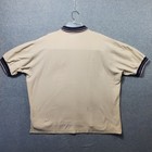 Vintage Michelob Amberbock Polo Shirt Xl Embroidered Beer Logo Tan Usa Made