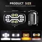 4x Hella Jumbo Full Led Oval rectangular Driving Spotlights Spotlamps  sidelight