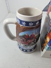 Vintage Budweiser 1995 Collector Holiday Stein    lighting The Way Home   