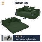 Futon Sofa Bed Convertible Folding Boneless Couch Green Queen Comax Couches
