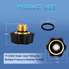 2 Pack Brass Water Inlet Fitting For Pressure Washer Pump  3 8  Npt X 3 4  Ght H