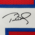Framed Facsimile Autographed Tom Brady 33x42 Red Reprint Laser Auto Jersey