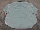 New Disney Shirt Adult 1x Xl Green White Mickey And Co Goofy Button Up Striped
