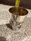 Sterling Silver Jewish Kiddush Cup With Plate