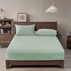  Truly Velvet Fitted Sheet King Size  1 Pack King Size  78 x80 x15   Bean Green