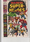 Marvels Super Heroes 21  Comic Signed   Autograph Stan Lee X2   With Coa    Seal