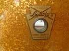 Vintage 1965 Ludwig Jazz Festival Snare Drum Gold Sparkle Pearl-nice 