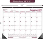 2025 Calendar Home Office Monthly Desk Pad Calendar 17 x22  Brownline C1731-25