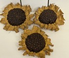 Handmade Primitive 5  Sunflowers - 3 Piece Set Bowl Fillers