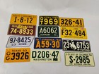 Vintage 1953 Bicycle State Metal License Plates Wheaties Cereal Complete Set  