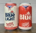 2 - 100th Anniversary 2025 Detroit Red Wings Labatt Blue Beer Cans - Empty