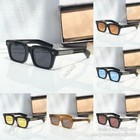 50mm Lens Quentin Square Sunglasses Black Frame Optical Lens Jacques Marie Mage