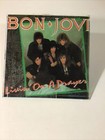 Bon Jovi    livin  On A Prayer    1980 s Carnival Prize Glass Mirror picture- 6   x 6   