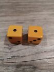 Vintage Pair 5 8  Butterscotch Bakelite Game Dice
