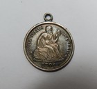 Usa Love Token Early Seated Liberty Silver 10 Cents 1891 Engraved B s c  Nice