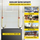 Uimoso 2pcs G80 5 16  x10  Tow Chain J Hook Long Shank W  Rtj   Grab Hooks