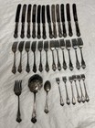 33 Piece American Silver Co 1905 Nenuphar Water Lily Mixed Silverware Lot