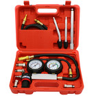 Cylinder Leak Down Tester Car Gasoline Engine Dual Gauge Leakdown Detector Tool