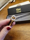 Quill Black   Gold Tone Capped Ballpoint Bubble Pen Engraved Super Hero