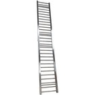 Unpowered Roller Conveyor Slide 118  18 9  Folding Stainless Steel Unloading