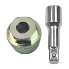 Tub Drain Removal Tool Kit 1-1 2 In Drain Extractor Chrome Strainer 3 8 Tapped