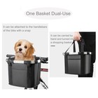   Foldable Bicycle Basket With Detachable Pet Carrier  Dog Bike Basket  Rugge   