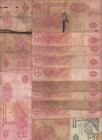 Angola    lot Of 13  Old Issue  Banknotes With Faults damage  A47