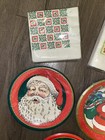 Vintage New Old Stock 80 s 90 s  Lot Of 8 Christmas Holiday Paper Plates Napkins