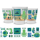 Blue Hawaii Tiki Tiki Mai Tai Glass - 15 Oz From Park Candy New 