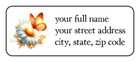 30 Butterfly Personalized Return Address Labels Stickers Tags