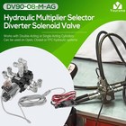Hydraulic Multiplier Selector Diverter Solenoid Valve W switch Ag Coupler 24 Gpm