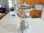 American Sheridan Silver Samovar Hot Water Urn C 1950 