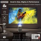Projector With Wifi And Bluetooth  Portable Mini Movie Projector With Electric F