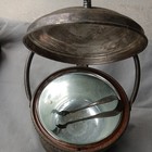 Vintage Silver On Copper  Pot Ice Bucket