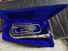 Tuba Eb Pitch Of Pure Brass In Chrome Polish  hard Cushion Case   Free Shipping