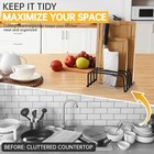 Kitchen Cutting Board Organizer Rack  5-slot Storage Holder For Boards  Bakew   