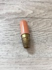 Vintage Orange 2    Metal Etui Thimble Capsule Sewing Case
