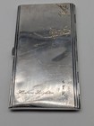 Cigarette Case  Japanese  960 Silver  K  Uyeda  Mandarin Ducks Cherry Blossoms