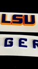 3d Bumpers - Lsu F7 Set For A Full Size Football Helmet