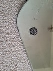  Vintage Art Deco Etched Beveled Wall Mirror Original Hanging  18x10