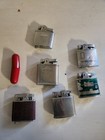 Lot 6 Vintage Petrol Pocket Lighters Mid Century Collectible