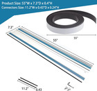 110  Track Saw Guide Rail Joining Set For Makita Or Festool Includes 2x55 Extru
