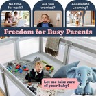 Todale Baby Playpen For Toddler 70     59    Extra Large Baby Playard - Grey