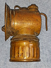 Early Justrite Miners Lamp -  patent Applied For  Carbide Lamp