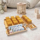 Golden Beads Montessori Toys  Math Manipulatives  Math Bank Game Toys For Pre   