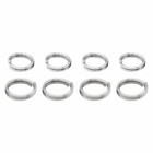 100pcs Stainless Steel Double Jump Rings Diy Key Chain Split Ring Jewelry Making