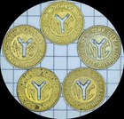 Vintage Nyc Subway Token New York City Transit Authority Lot Of 5 Small Tokens 