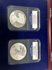 2012 American Eagle S Mint Silver Proof 2 Coin Set In Slabs And Box From Pcs