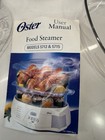 Oster Food Steamer Model 5712 5715 Digital Timer 2 Tier W Manuals Tested White